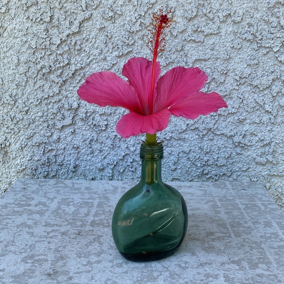 Vintage Green Glass Miniature Bottle Made in Portugal π΅πΉ